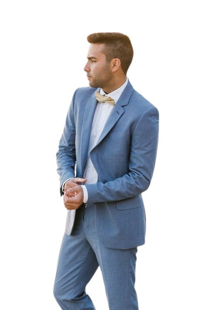 Mens Light Blue Summer Suit - Light Blue Wedding Suit