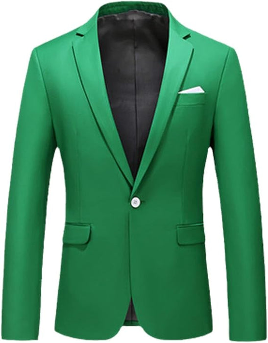 Mens Emerald Green Blazer - Green Sport Coat - Summer Jacket - Linen Blazer