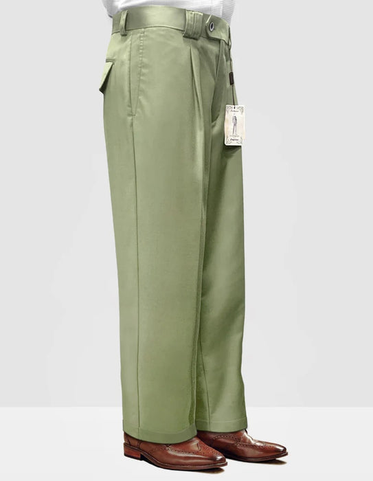 Women's Wide Leg Pants High Waist Palazzo Trousers Applegreen Green Solid Flowy Casual Dressy