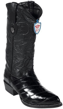 Wild West Black Eel Cowboy Boots - Botas De Anguila