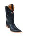 Black Ring Lizard Cowboy Boots mensusa