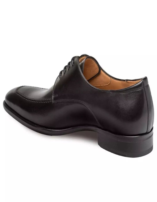 Mezlan Shoes Made in Spain - Mezlan Coventry Black Calfskin Leather Men's Classic Apron Oxford