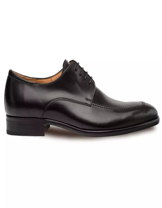 Mezlan Shoes Made in Spain - Mezlan Coventry Black Calfskin Leather Men's Classic Apron Oxford