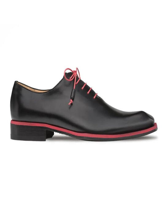 Mezlan Shoes Made in Spain - Mezlan Black Asymmetric Plain Toe Oxford