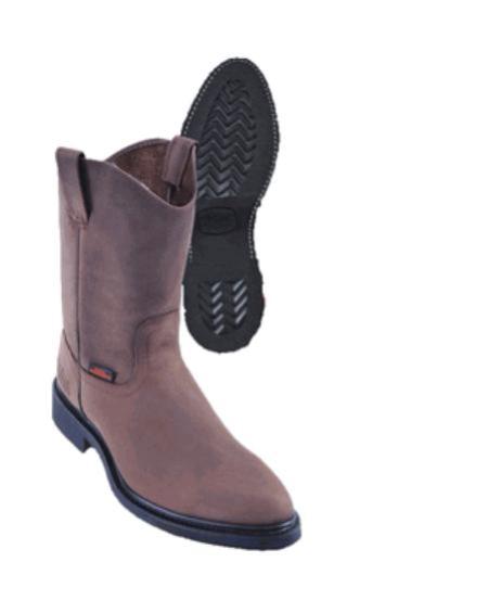 Los Altos Boots Nubuck with Vibrum Sole Work Boot ~ botines para hombre