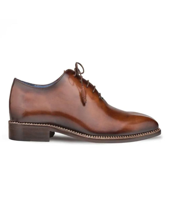 Mezlan Shoes Made in Spain - Mezlan Enterprise Brown Calfskin Menâ€™s Plain Toe Shoe