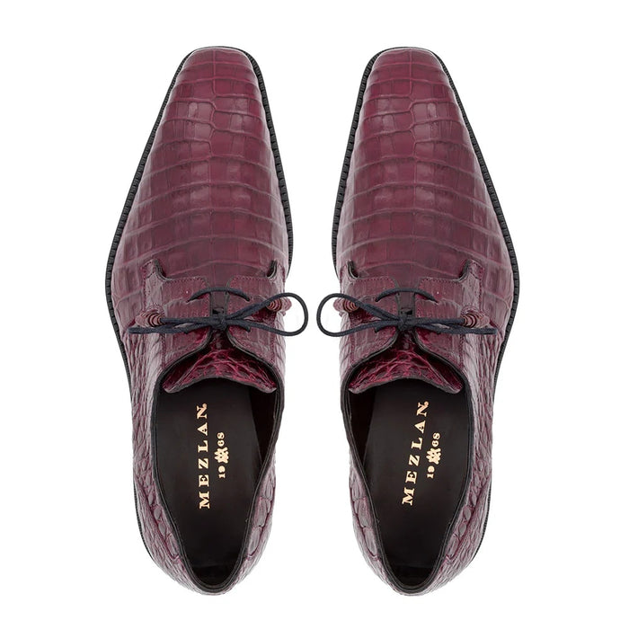 Mezlan Shoes Made in Spain - Mezlan Men's Crocodile Lace Up Anderson