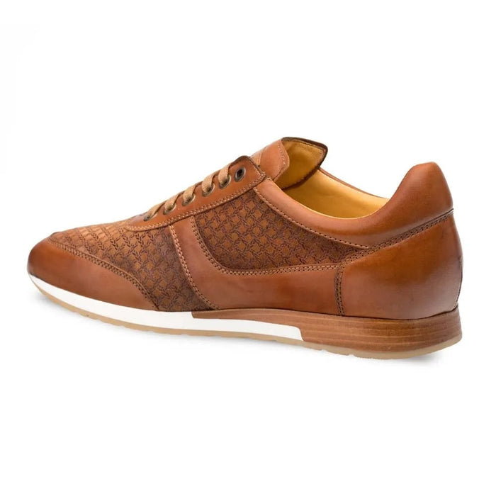 Mezlan Shoes Made in Spain - Mezlan Maxim Tan Calfskin & Suede Sneakers