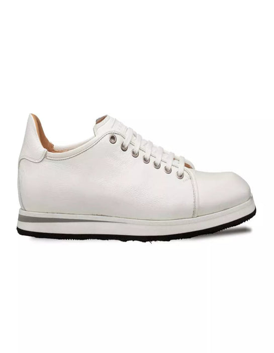 Mezlan Shoes Made in Spain - Mezlan Cartuja Sport Oxford White Shiny Calf Sneakers