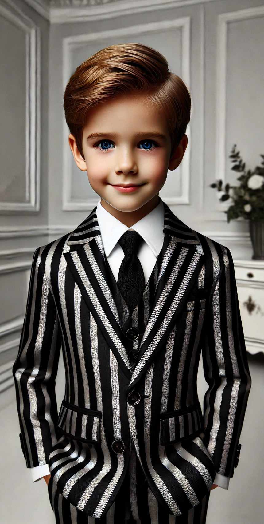 Chalk Pinstripe Suit