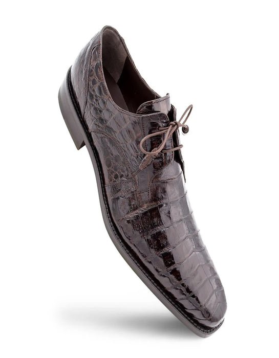 Mezlan Shoes Made in Spain - Mezlan Men's Crocodile Leather Lace Up Anderson