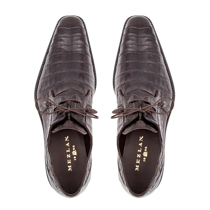 Mezlan Shoes Made in Spain - Mezlan Men's Crocodile Lace Up Anderson