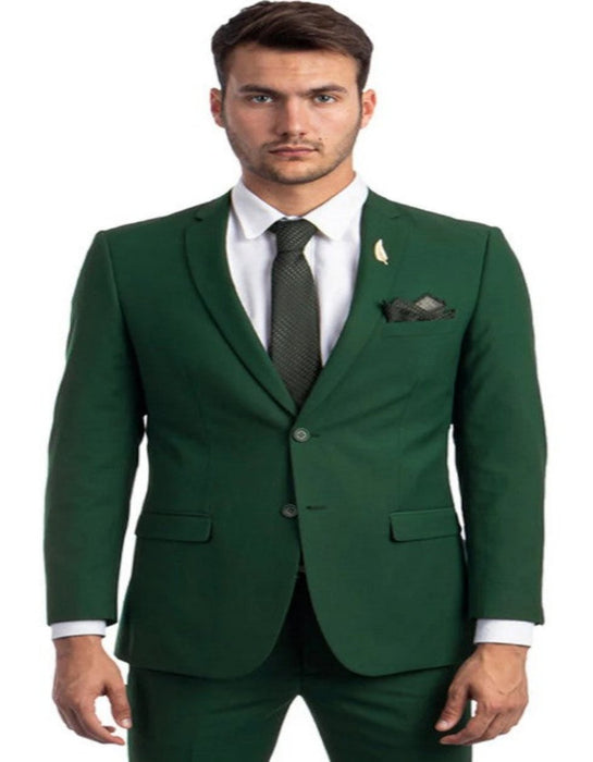 Emerald Green Suit - Slim Fit Wedding Suit For Groom and Groomsmen