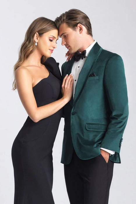 Velvet Blazer - Mens Blazer - Dinner Jacket - Venice Emerald Green Velvet Dinner Jacket Separates