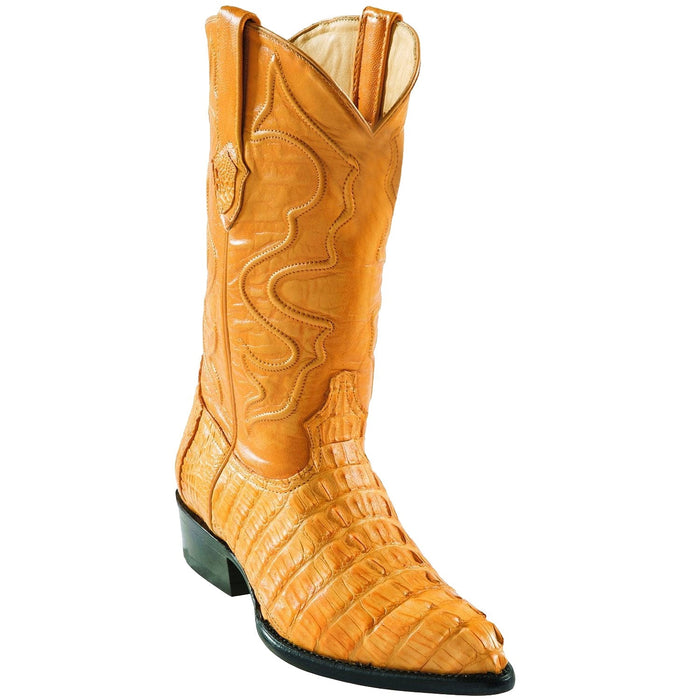 Wild West J-Toe Buttercup caiman ~ World Best Alligator ~ Gator Skin Tail Cowboy Boots