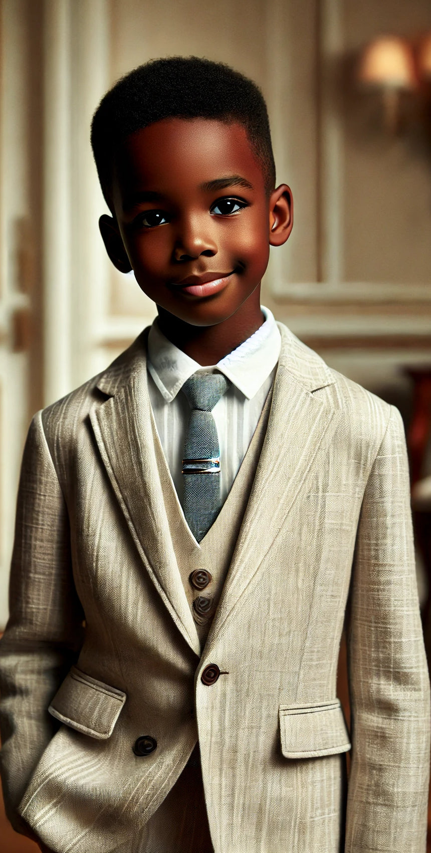 Boys Linen Suit