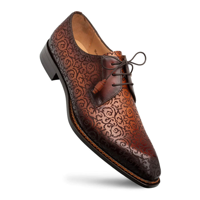 Lontani Lace Up Cognac/Rust By Mezlan Made in Spain Brand