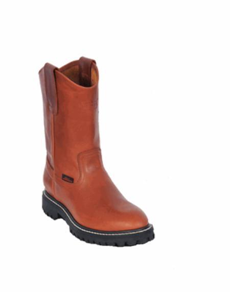 Los Altos Boots Grasso Nappa Work Boot ~ botines para hombre with Full Lug Sole Honey mensusa