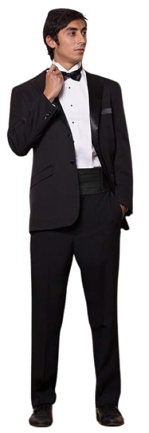 Men's 2 Button Super 140s Merino Wool Tuxedo Jacket + any size pants (tuxedo separate) mensusa