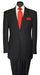 Men's Two Button Black Stripe ~ Pinstripe Cheap Priced Business Suits Clearance Sale mensusa