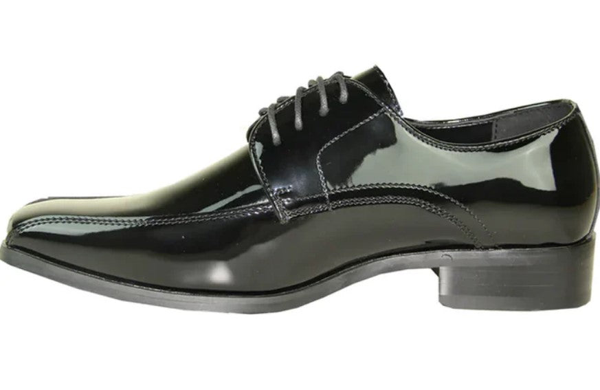 Gray Dress Shoes - Black Mens Classic Bicycle Toe Patent Tuxedo Shoes