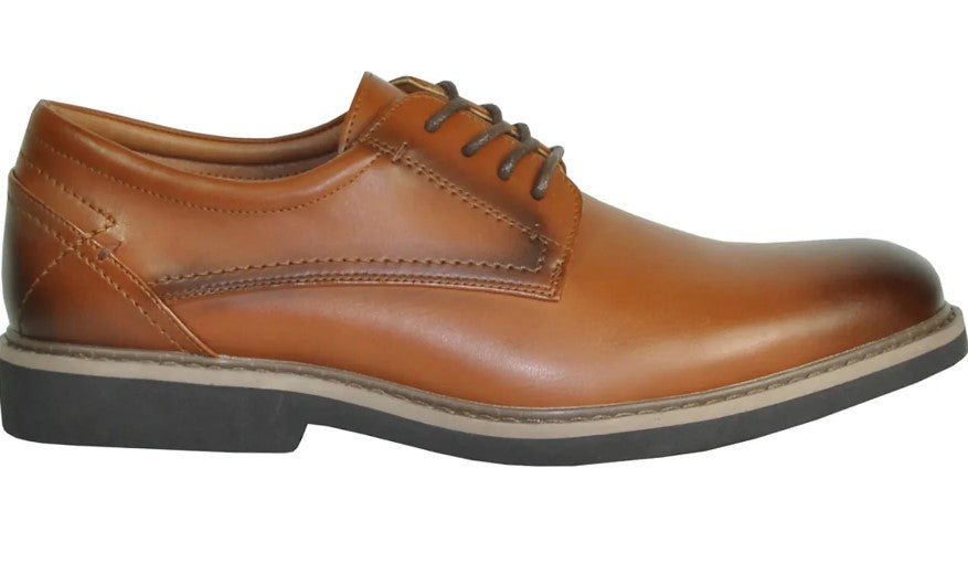 Cheap Discounted Priced - Mens Oxford Dress Antique Cognac Brown Shoe