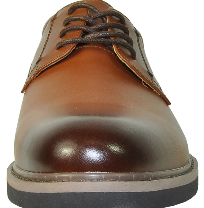 Cheap Discounted Priced - Mens Oxford Dress Antique Cognac Brown Shoe