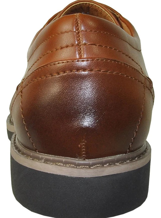 Cheap Discounted Priced - Mens Oxford Dress Antique Cognac Brown Shoe