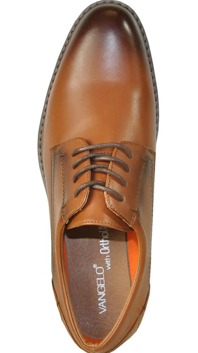 Cheap Discounted Priced - Mens Oxford Dress Antique Cognac Brown Shoe