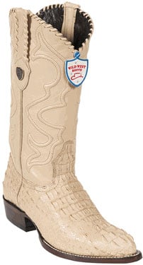 West Oryx J-Toe caiman ~ World Best Alligator ~ Gator Skin Hornback Cowboy Boots