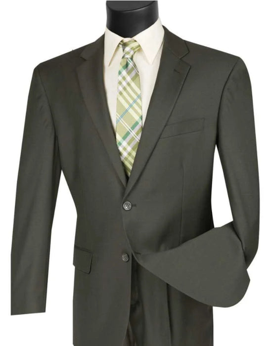 SMB Couture Men's Outlet 2 Piece Executive Suit Solid Colors