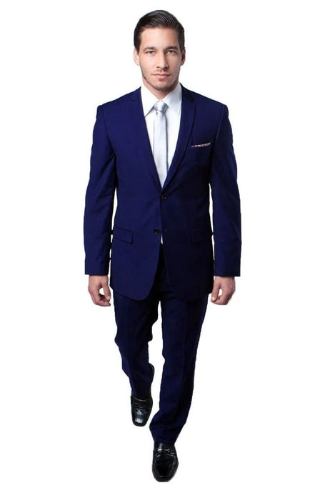 SMB Couture Men's Outlet 2 Piece Executive Suit Solid Colors