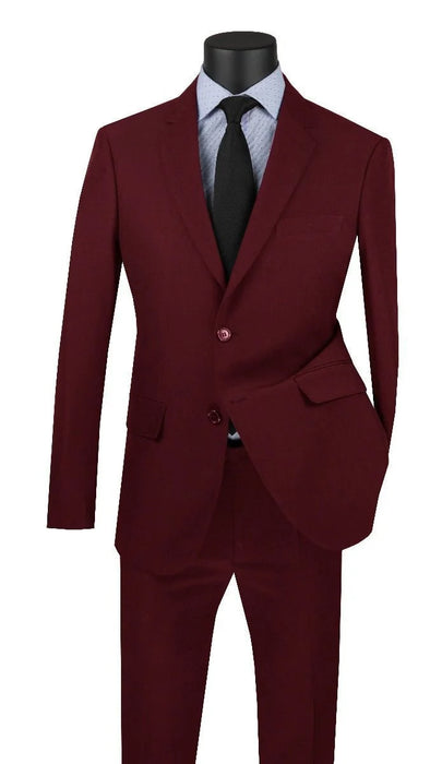 SMB Couture Men's Outlet 2 Piece Executive Suit Solid Colors