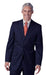 Retail Dark Navy Blue Suit For Men Flat Front No Pleated Pants & 2 Button Notch Jacket On Sale mensusa