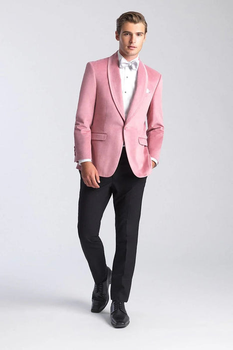 Velvet Blazer - Mens Blazer - Dinner Jacket - Venice Dusty Rose Velvet Dinner Jacket Separates