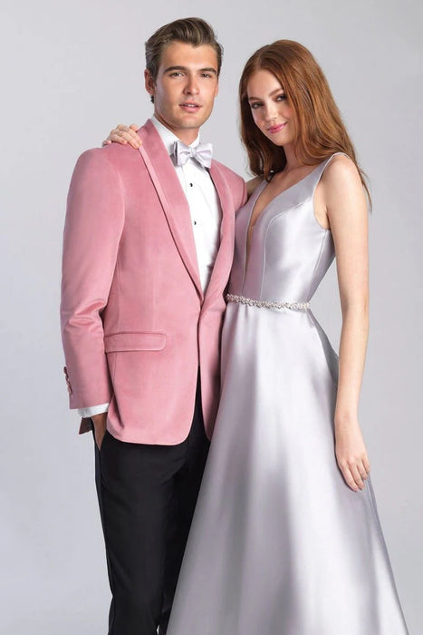 Velvet Blazer - Mens Blazer - Dinner Jacket - Venice Dusty Rose Velvet Dinner Jacket Separates