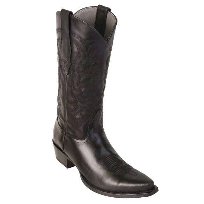 Men's Black Snip Toe Cowboy Boots - Los Altos Dress Western Boots