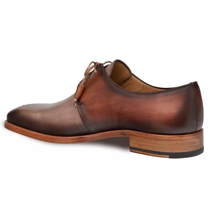 Mezlan Shoes Made in Spain - Mezlan Montes Taupe & Cognac Italian Calfskin Menâ€™s Oxford