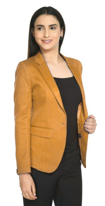 Matching Mens and Women Mens Blazer - Dark Gold Sport Coat