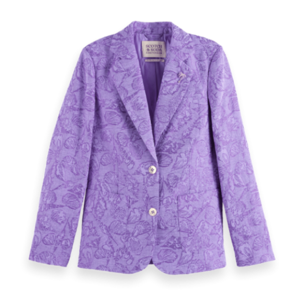 Mens Paisley Blazer - Floral Sport Coat - Lavender Sport Jacket