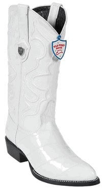 Wild West White Eel Cowboy Boots - Botas De Anguila