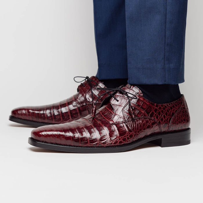 Mezlan Shoes Made in Spain - Mezlan Crocodile Derby Shoes - Mezlan Crocodile Derby Dress Shoes - Mezlan Dress Shoe On Sale