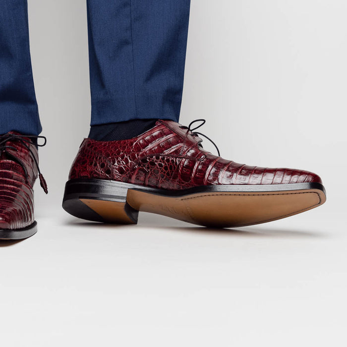 Mezlan Shoes Made in Spain - Mezlan Crocodile Derby Shoes - Mezlan Crocodile Derby Dress Shoes - Mezlan Dress Shoe On Sale