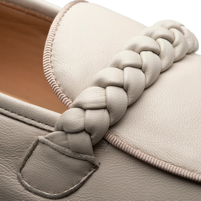 Parole Penny Loafer Calfskin Bone By Mezlan Made In Spain Brand