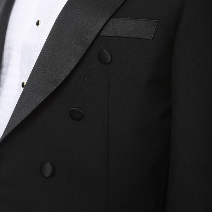 Slim Fit Black Tails Tuxedo