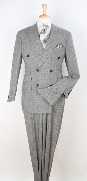 Apollo King Men's 3 Piece 100% Wool Suit Designer Fashion