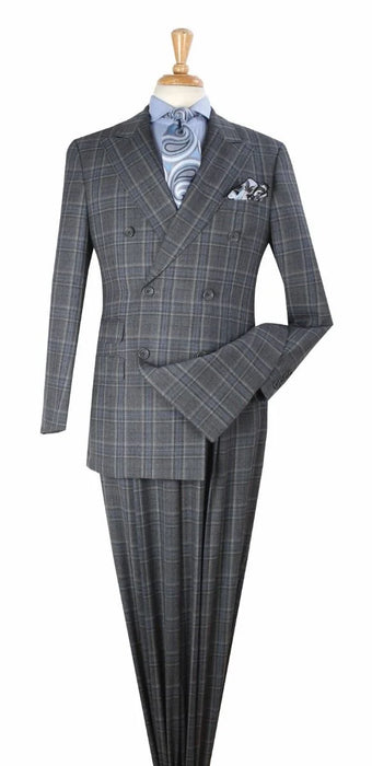 Apollo King Men's 3 Piece 100% Wool Suit Designer Fashion