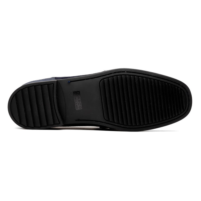 Marco Di Milano Navy Hugo Sueded Ostrich Leg Bit Loafers