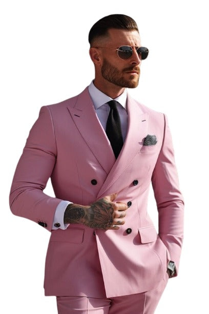 Mens Pink Linen Suit - Summer Suit