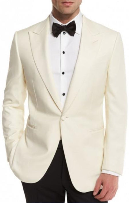 Ivory Tuxedo Jacket - Cream Wedding Suit - Off White Suit (Jacket and Pants Included)